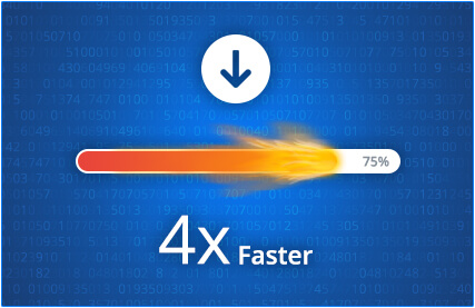 Téléchargez vos fichiers 4x plus vite